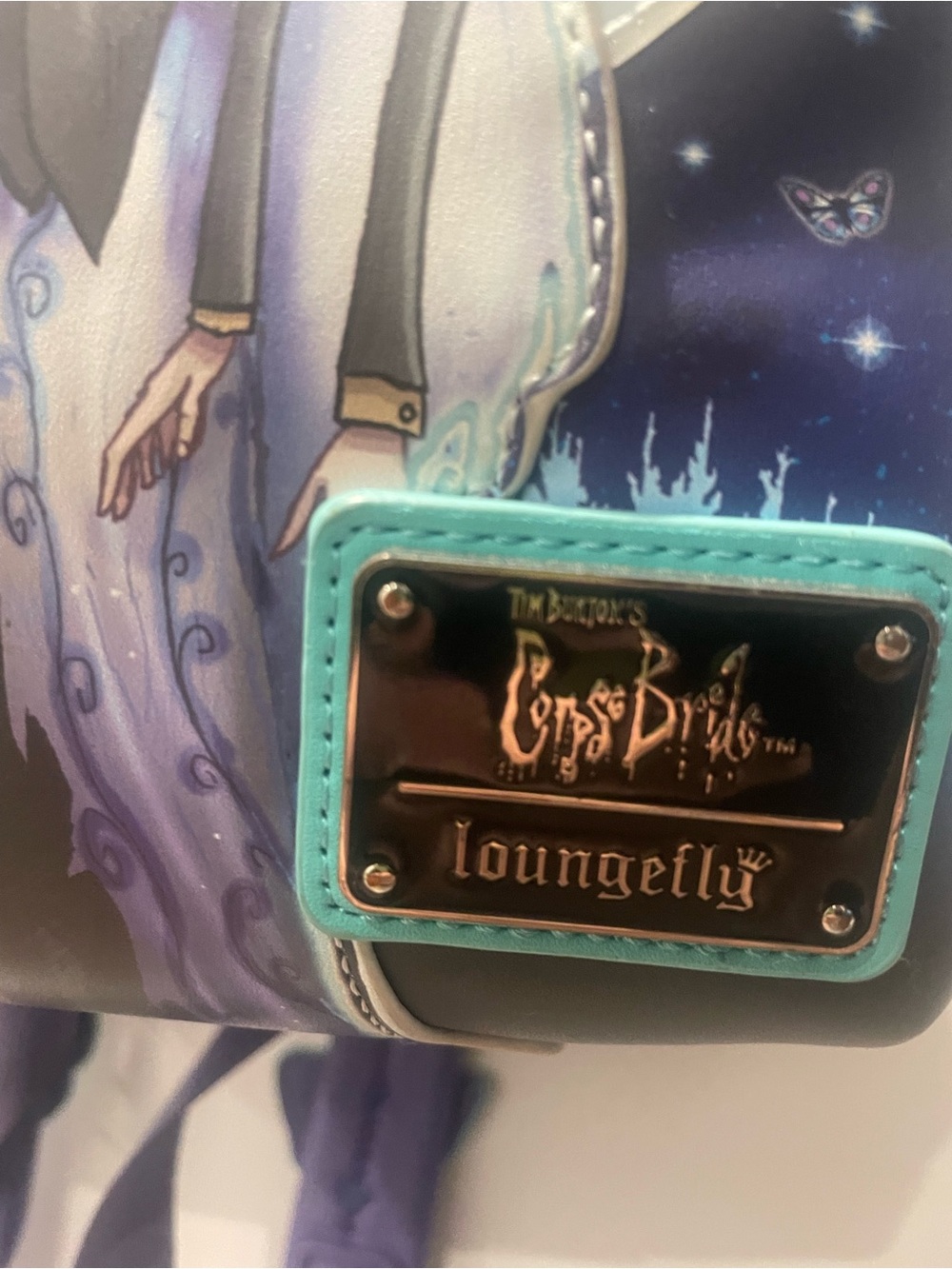 🖤🦋Loungefly Tim Burton's Corpse Bride Mini Backpack 🖤🦋 - Picture 4 of 12